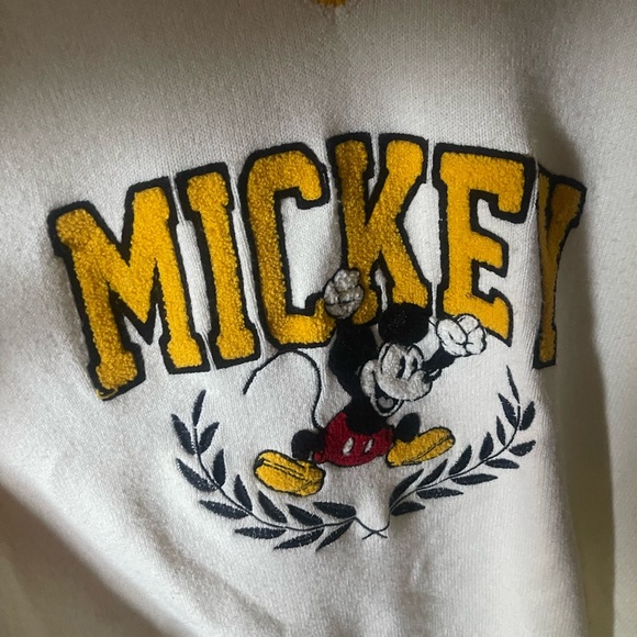 Disney Mickey V-Neck Sweater - White and Yellow - Picture 2 of 4